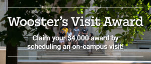 Text: ۿ۴ý's Visit Award; Claim your $4,000 award by scheduling an on-campus visit